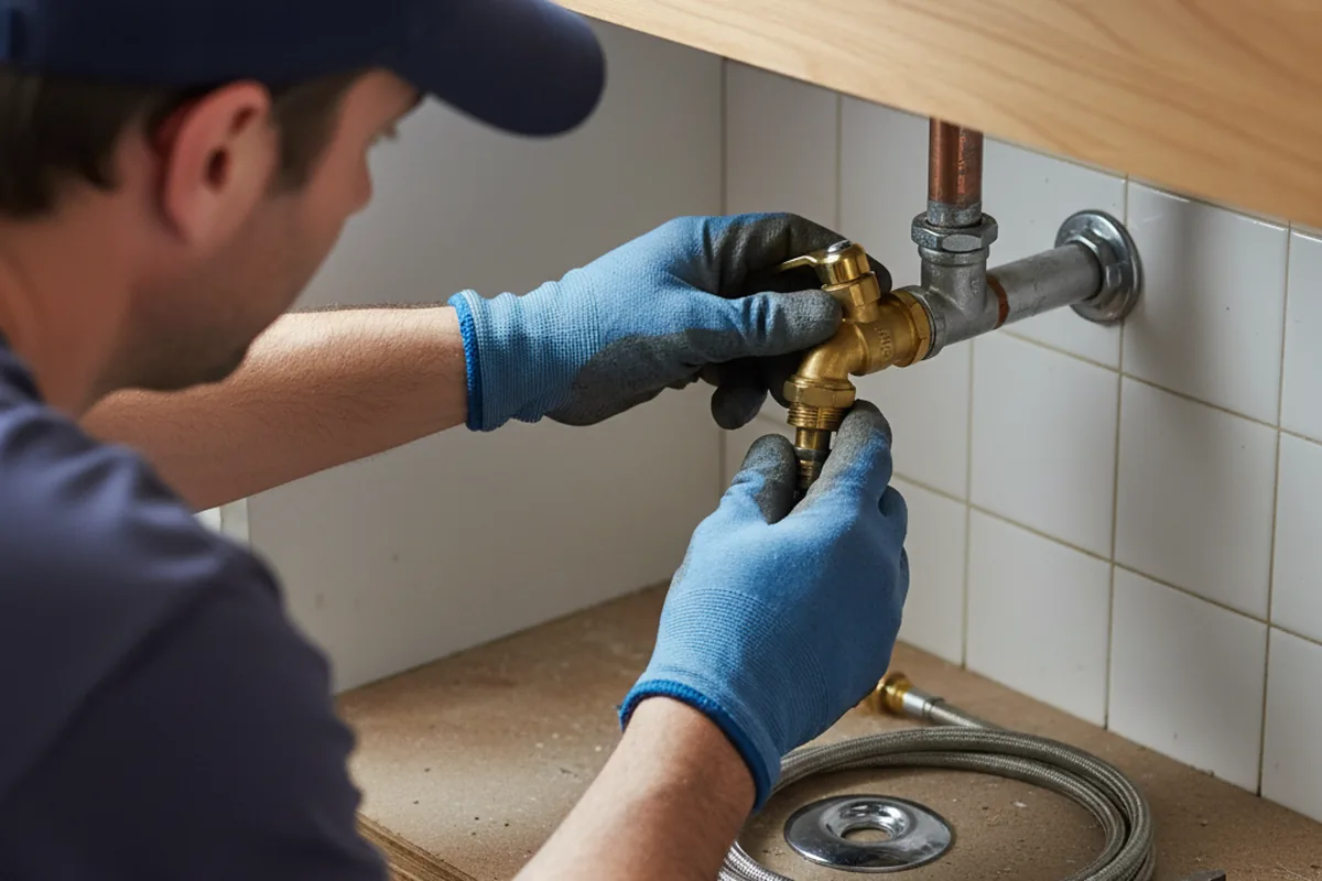 Shutoff valve and fitting work during Emergency Plumbing in Dundee